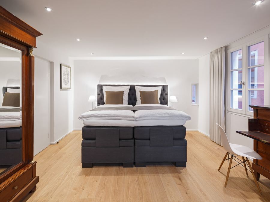 Schlafzimmer in Abendstimmung